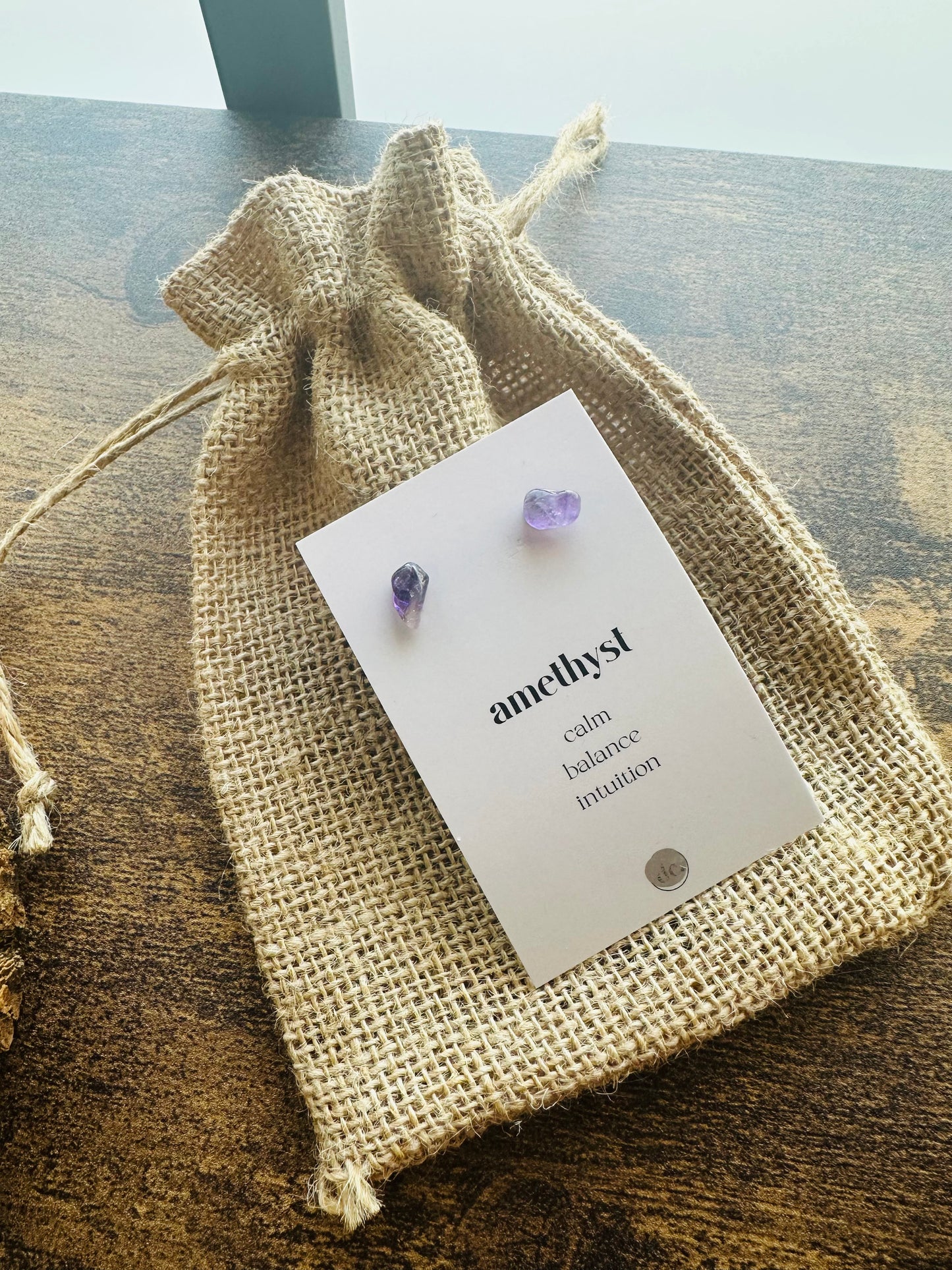 Crystal Earrings ✨ Amethyst