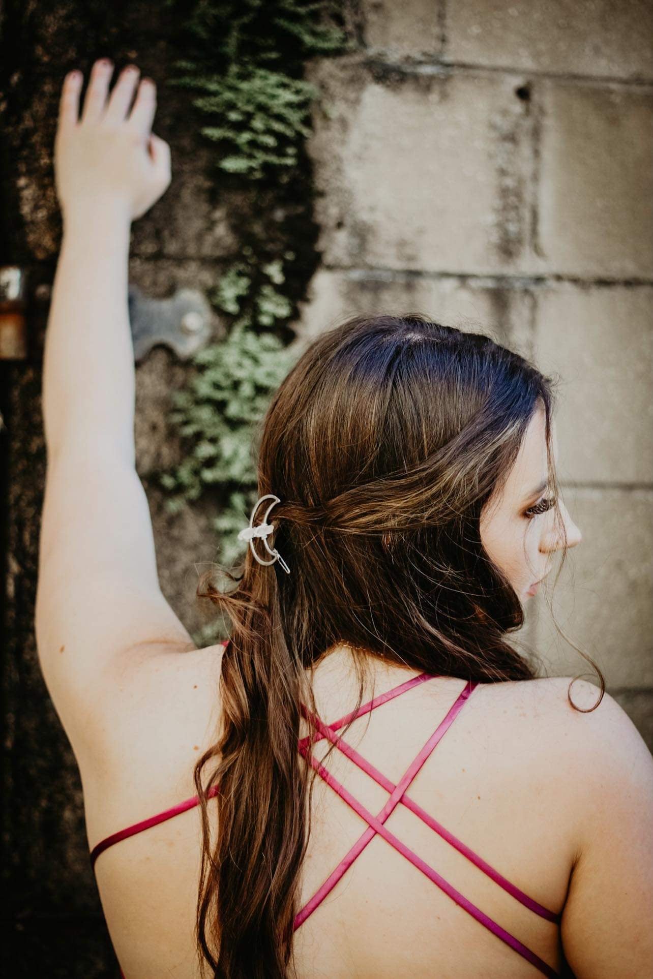 Crystal Moon Clipâ¨Silver & Clear Q