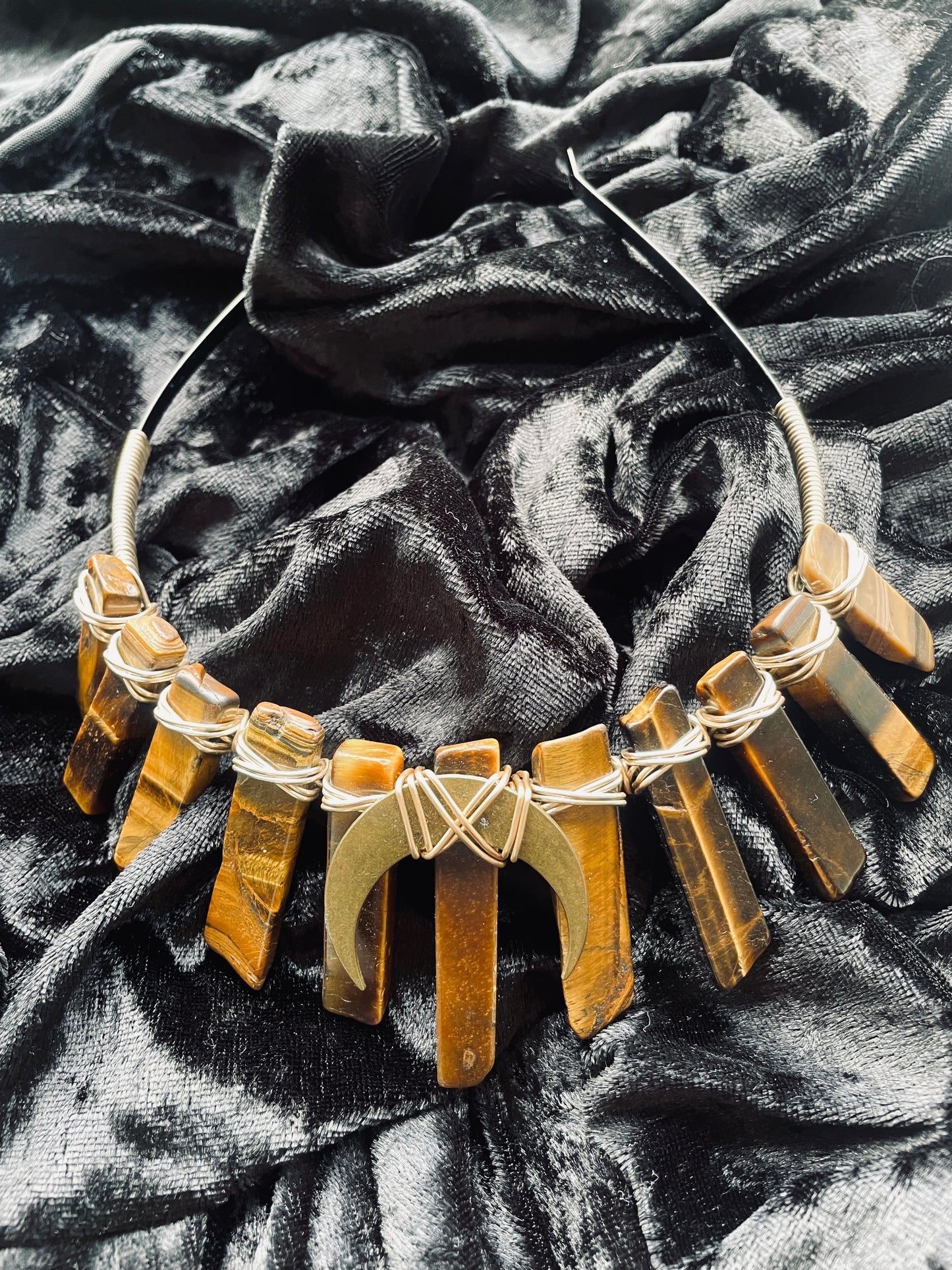 Embellished Crystal Crown ๐ Tigers Eye