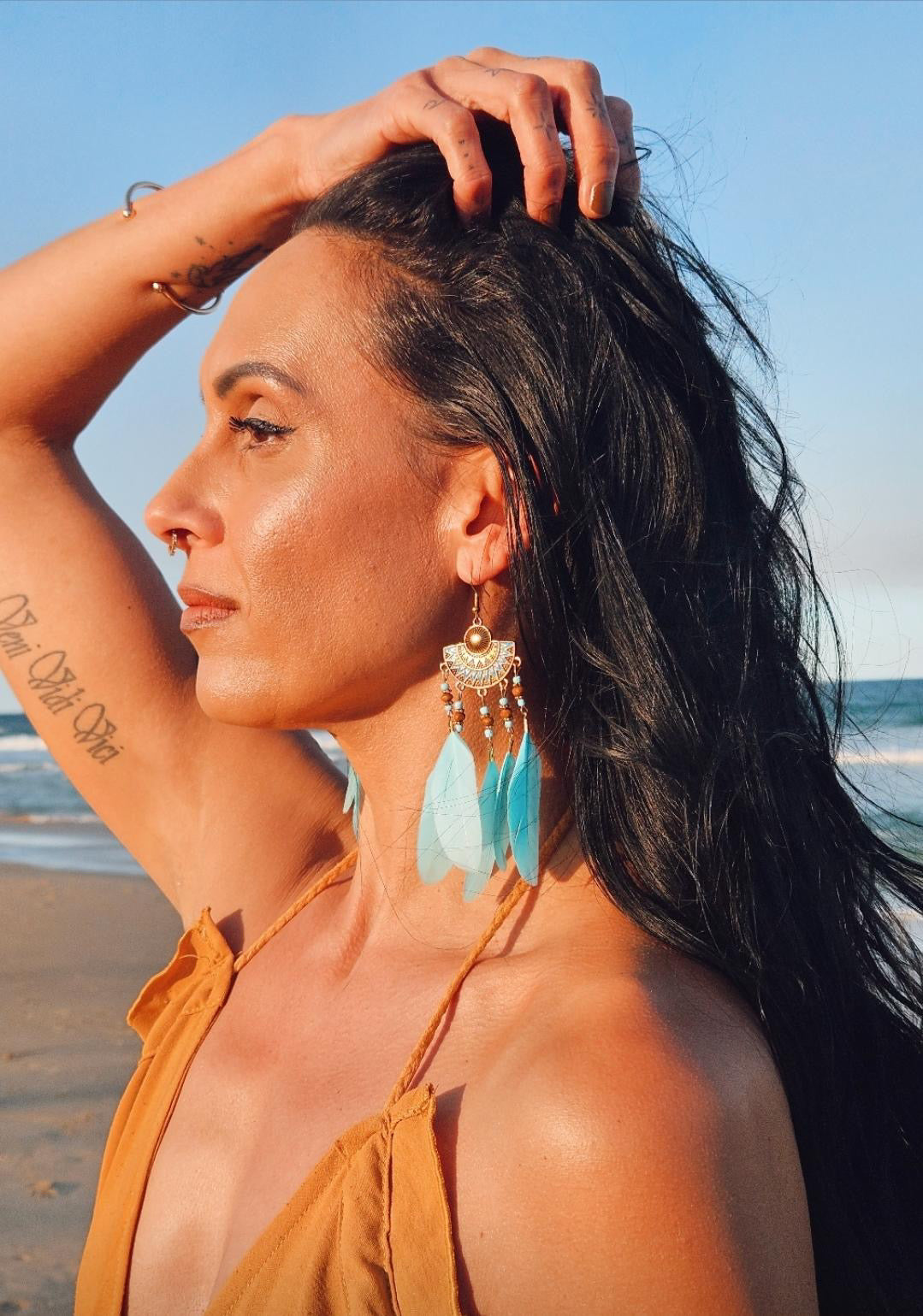 Bohemian Feather Earrings 🪶 Spirit