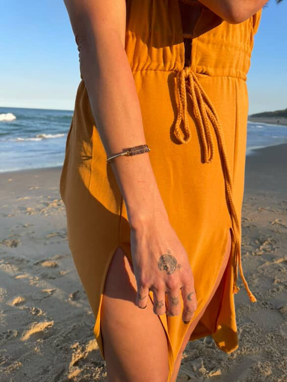 Crystal Cuff ✨ Smoky Quartz