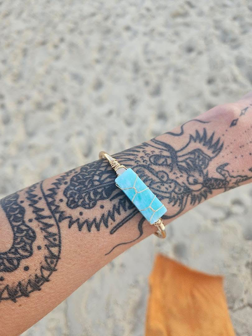 Crystal Cuff ✨ Amazonite