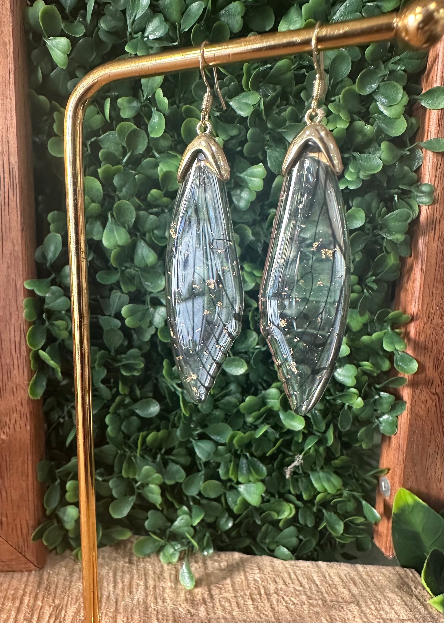 Goddess Earrings ✨ Resin Wings 🪽