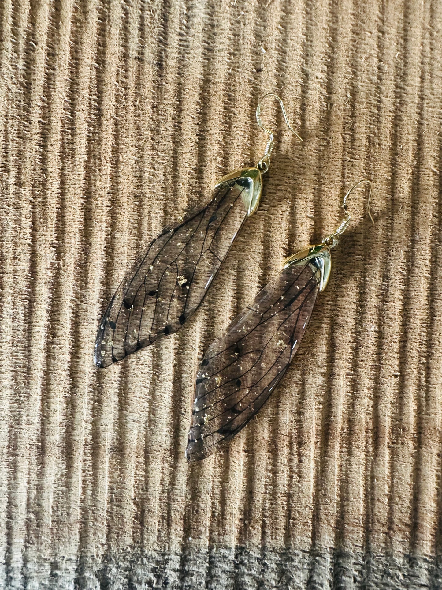 Goddess Earrings ✨ Resin Wings 🪽