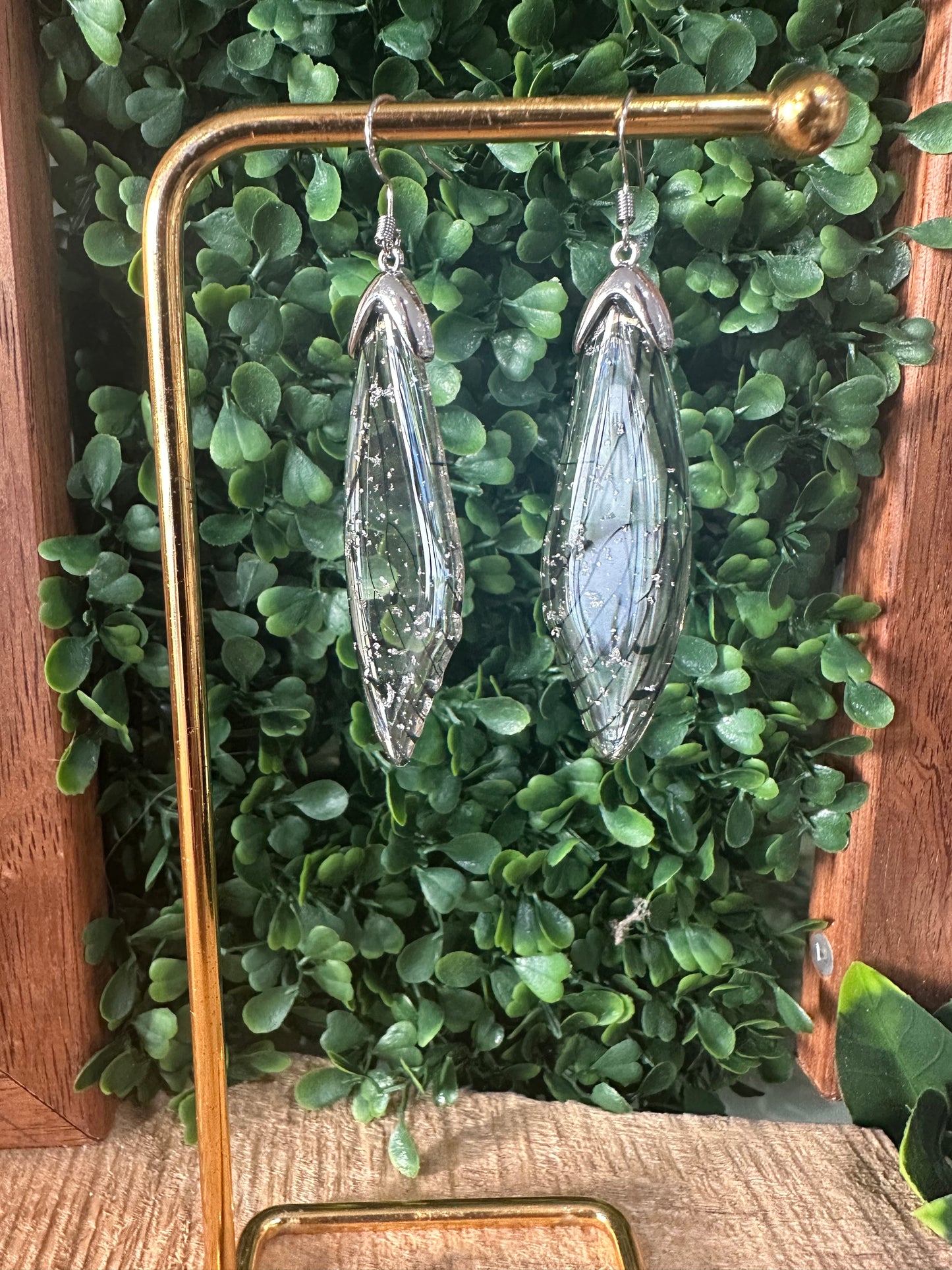 Goddess Earrings ✨ Resin Wings 🪽