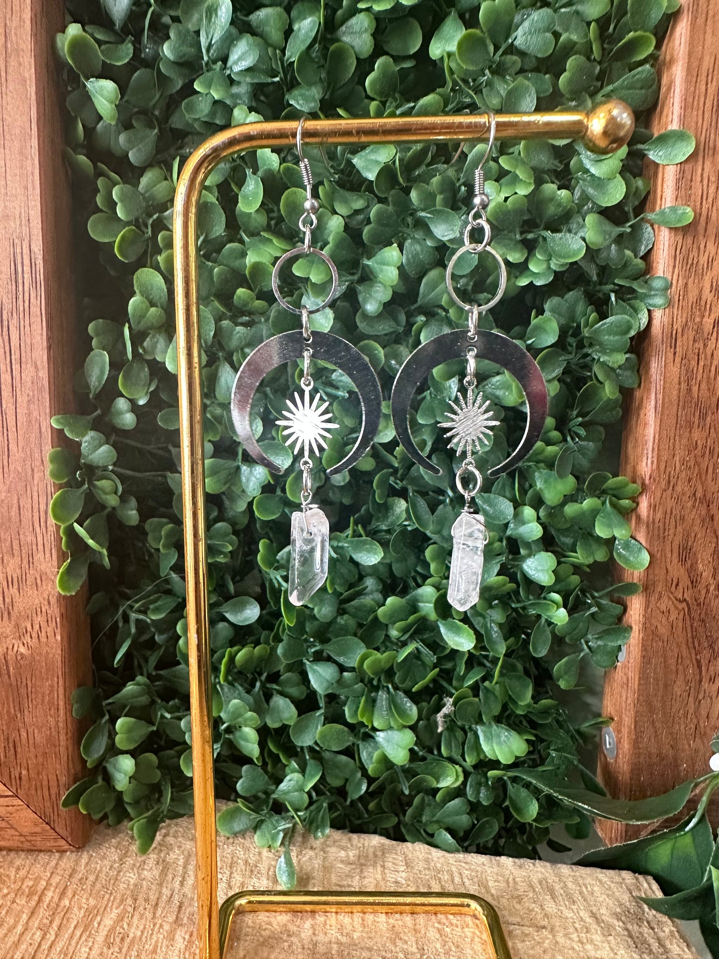 Crystal Earrings ✨ Silver Galaxy