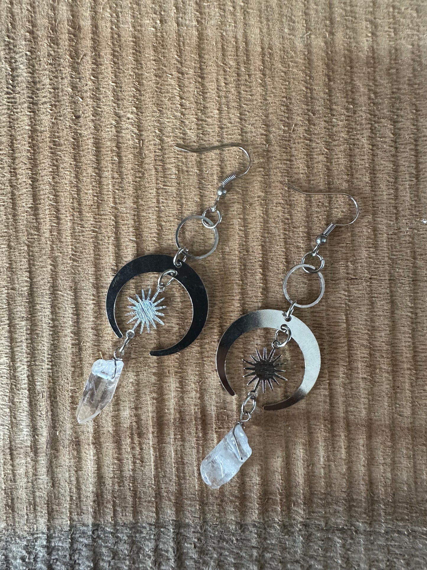 Crystal Earrings ✨ Silver Galaxy