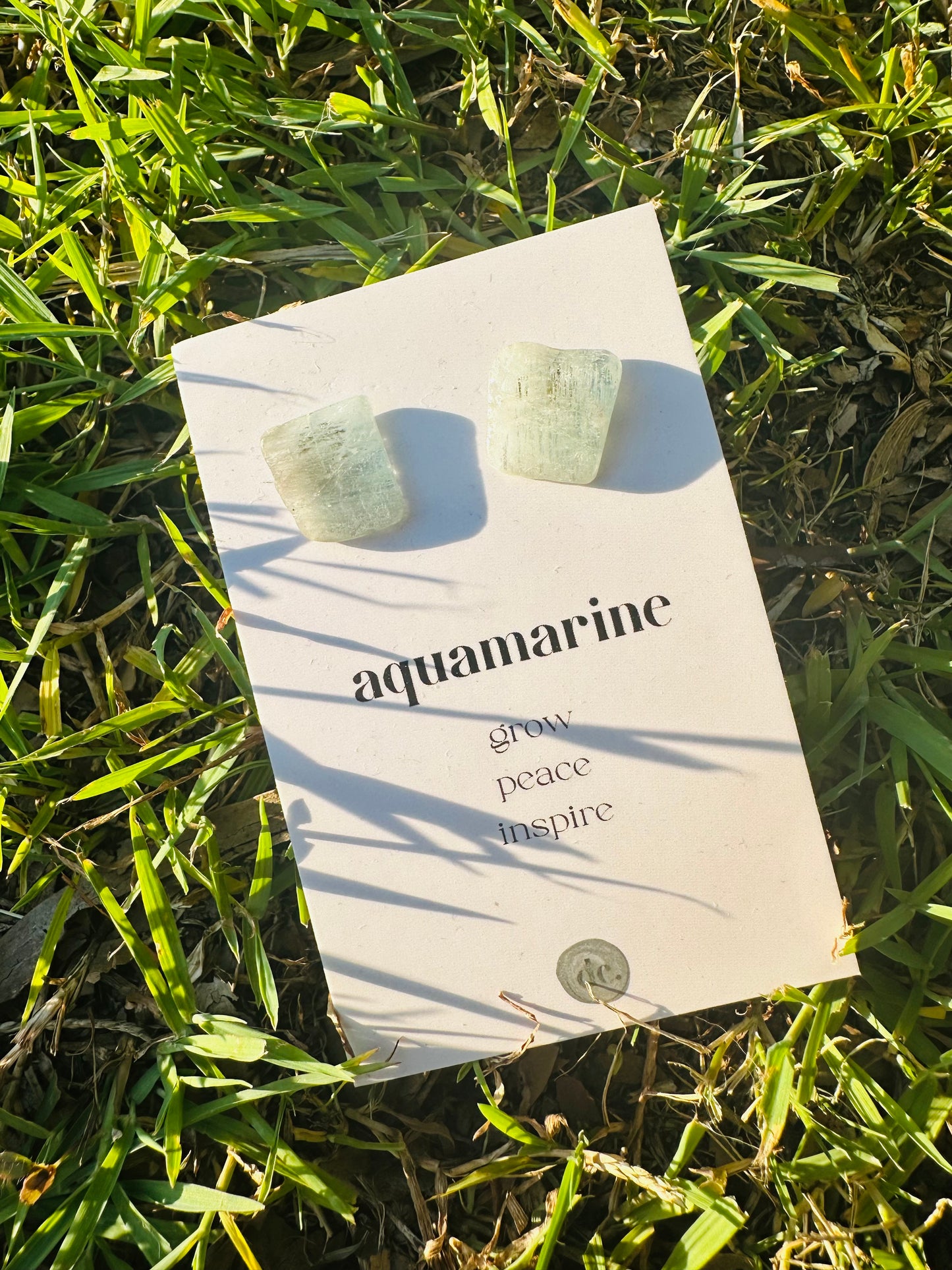 Crystal Earrings ✨ Aquamarine