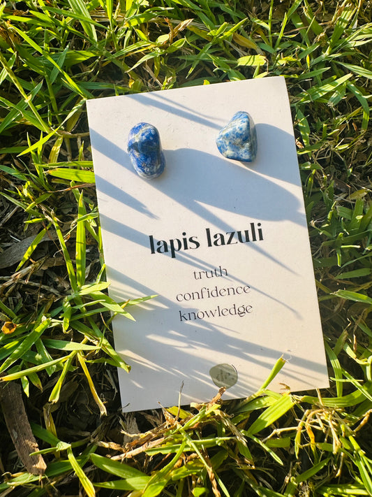 Crystal Earrings ✨ Lapis Lazuli