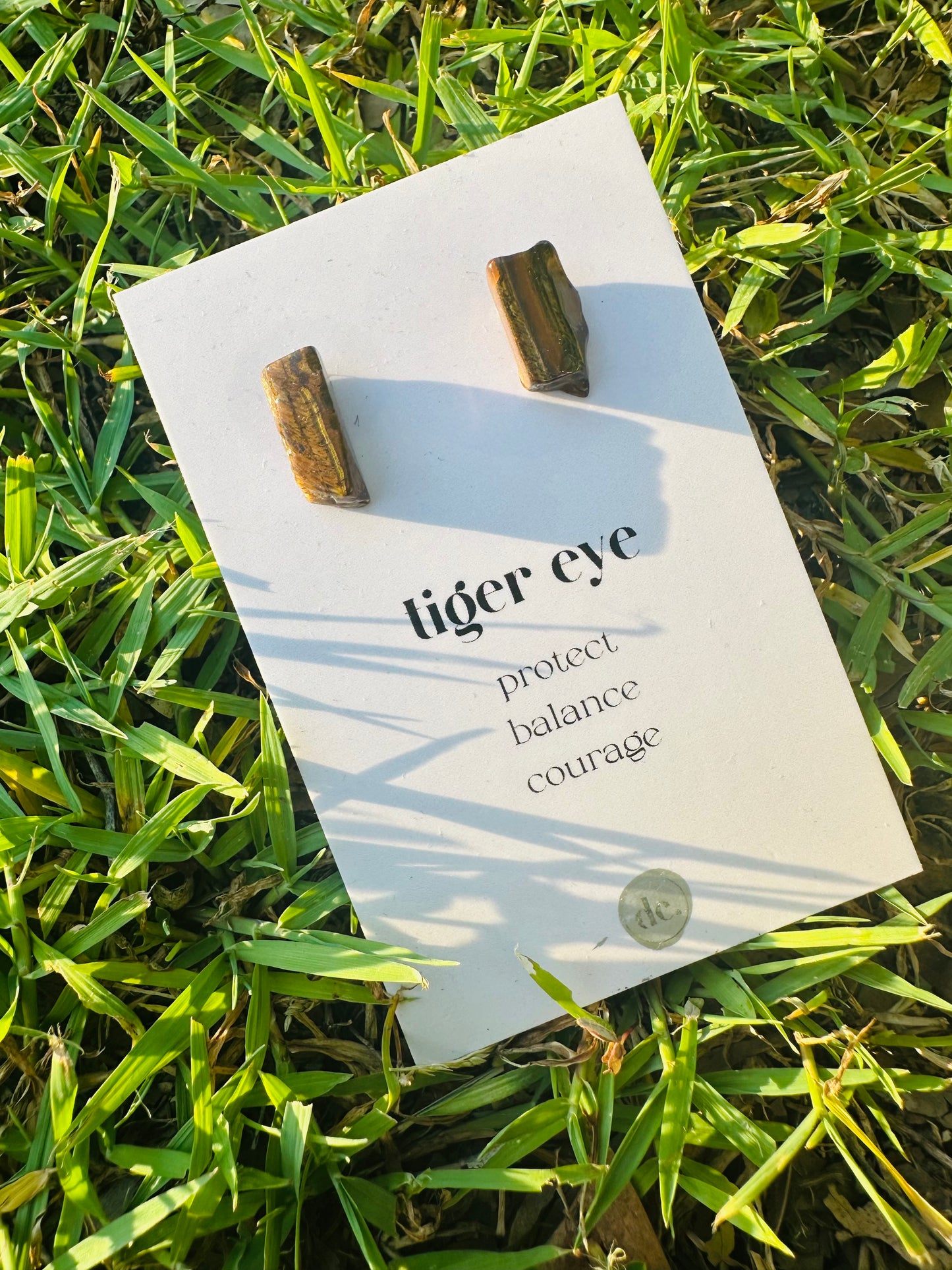 Crystal Earrings ✨ Tigers Eye