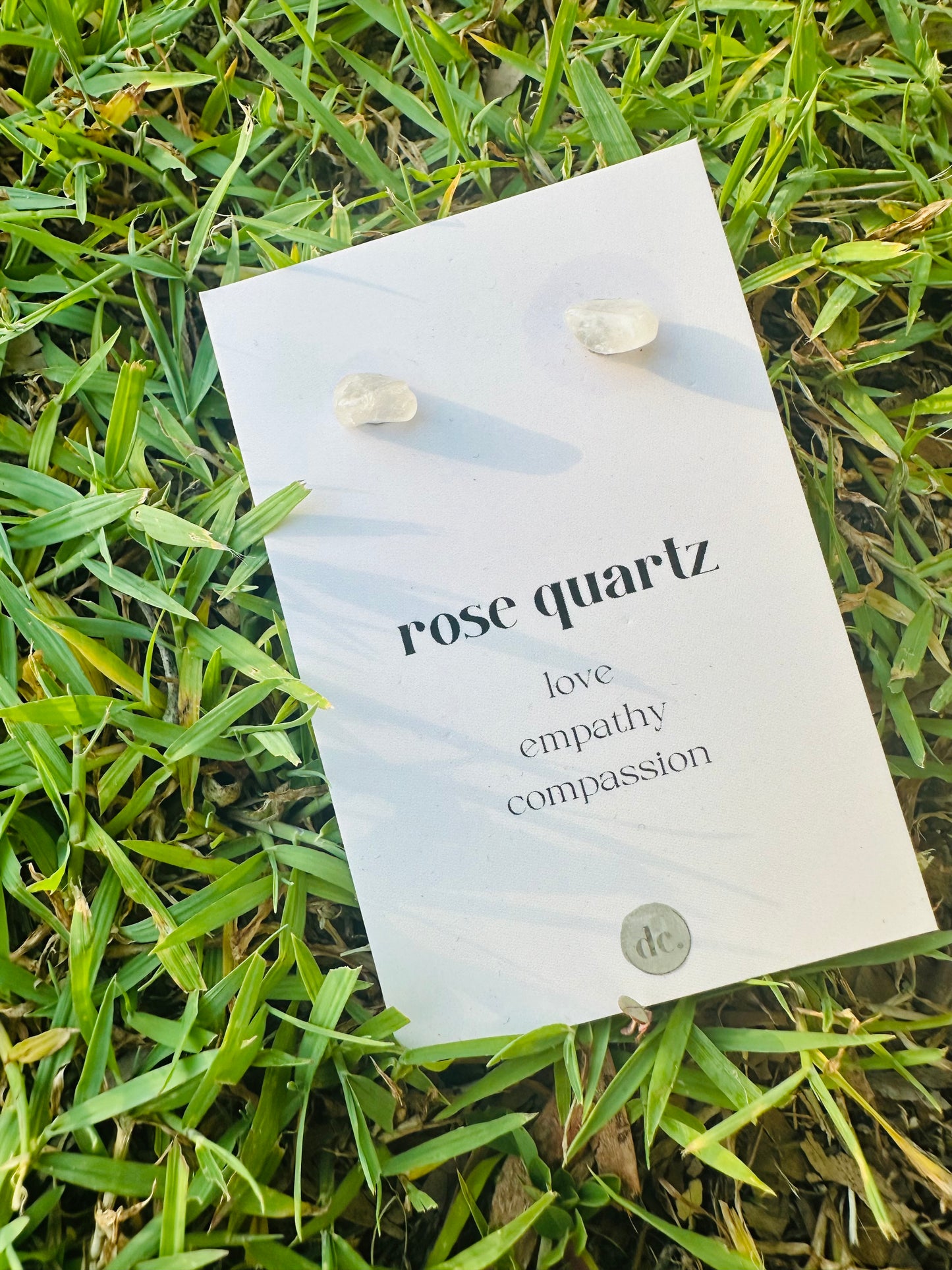 Crystal Earrings ✨ Rose Quartz