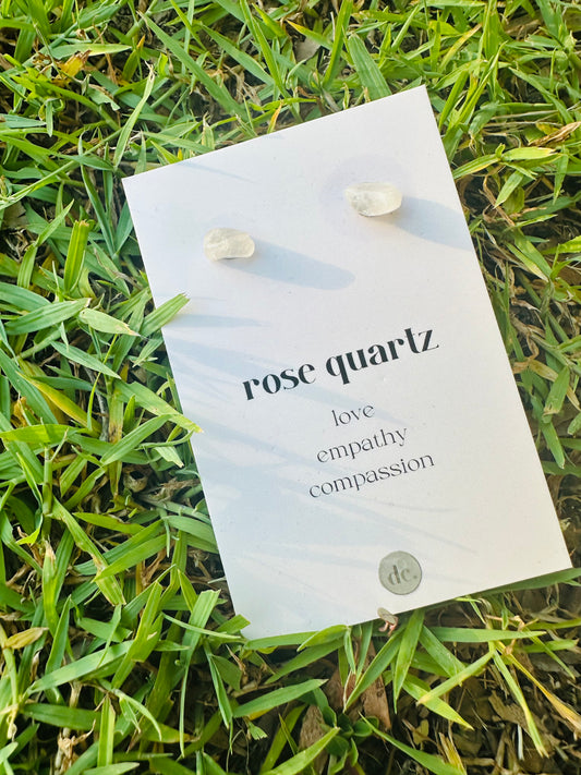 Crystal Earrings ✨ Rose Quartz