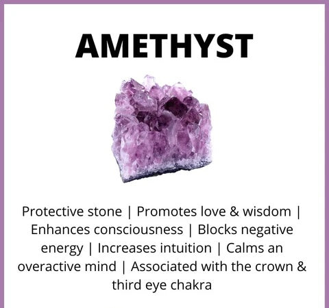 Crystal Earrings ✨ Amethyst