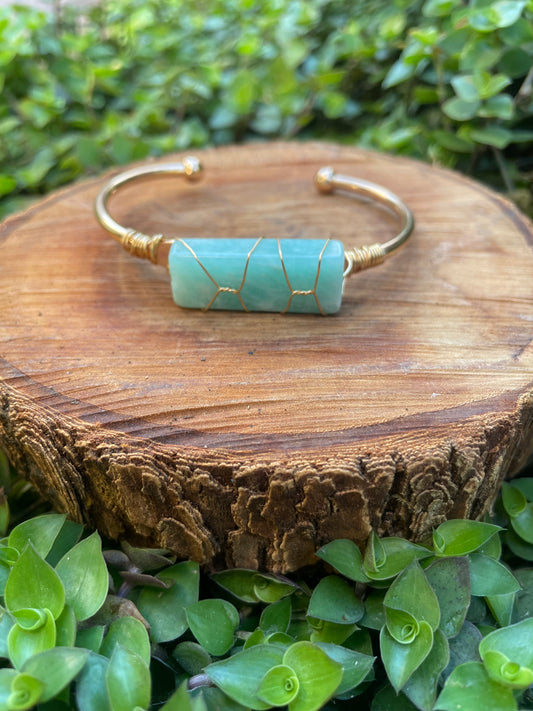 Crystal Cuff ✨ Amazonite