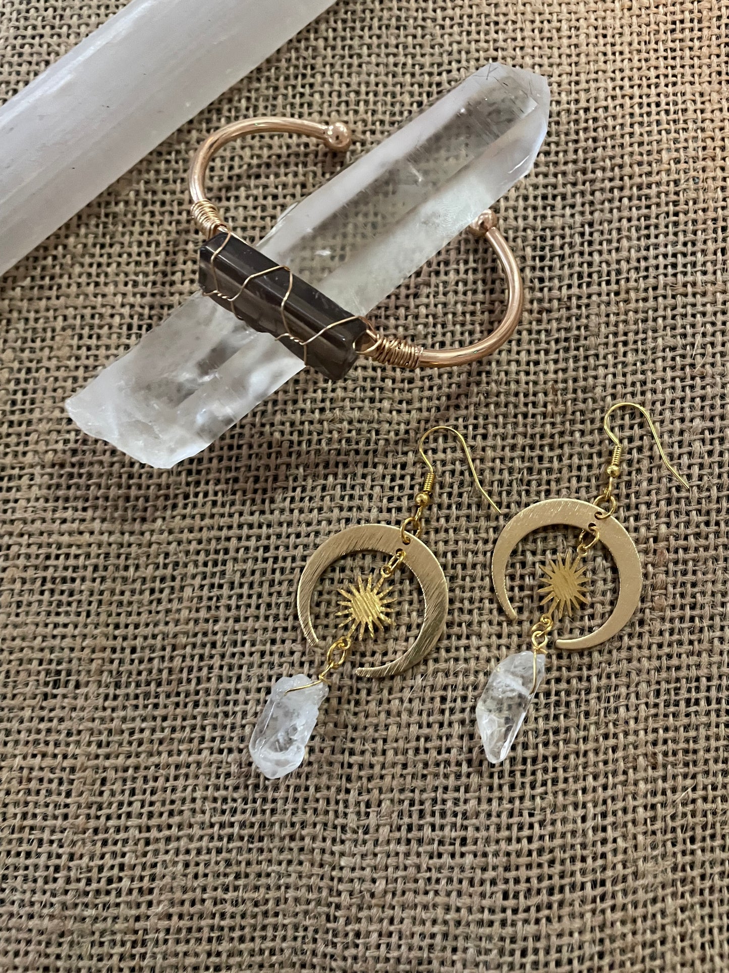 Crystal Earrings ✨ Clear Quartz