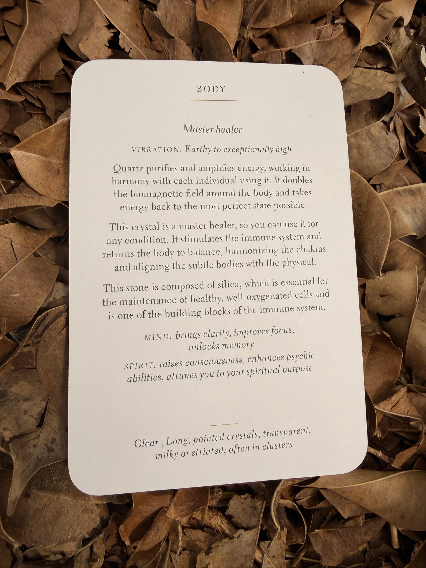 Crystal Cuff ✨ Clear Quartz ✨ Rose Gold