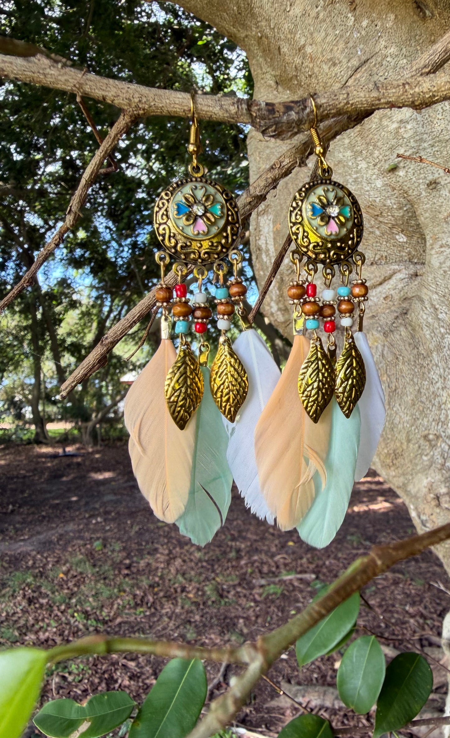 Bohemian Feather  Earrings 🪶 Faith
