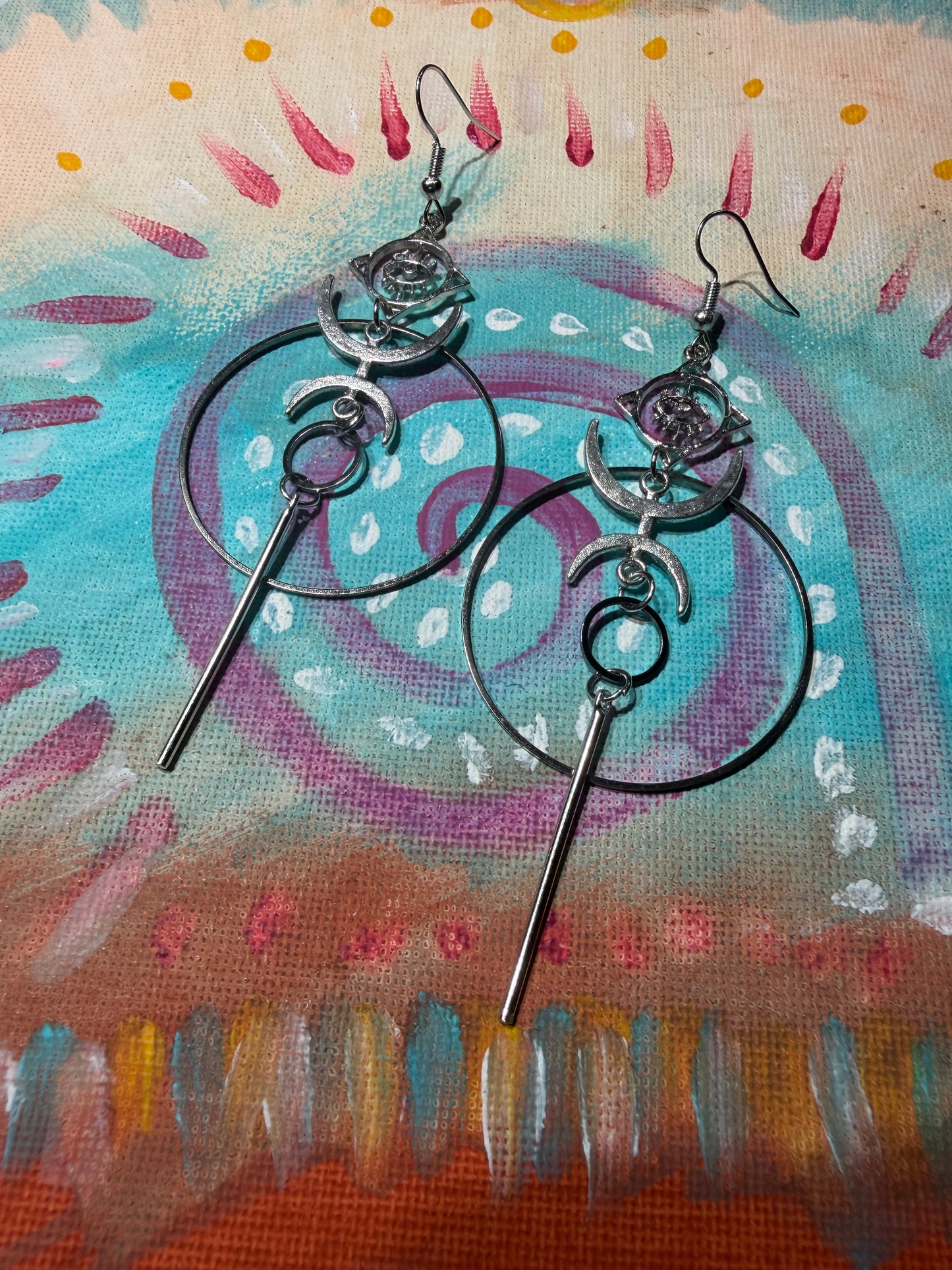 Goddess Earrings ✨ Evil Eye 🧿