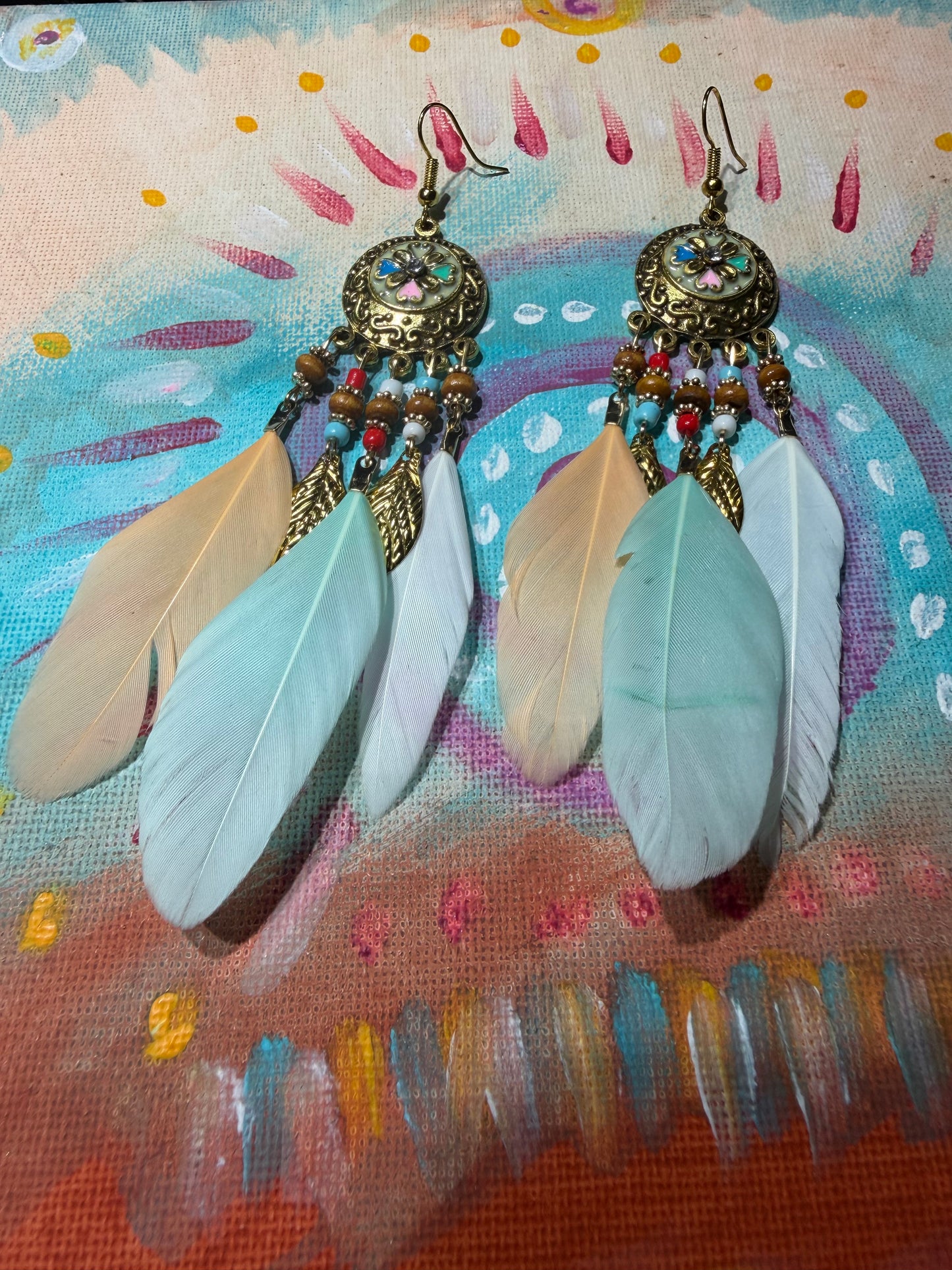 Bohemian Feather  Earrings 🪶 Faith
