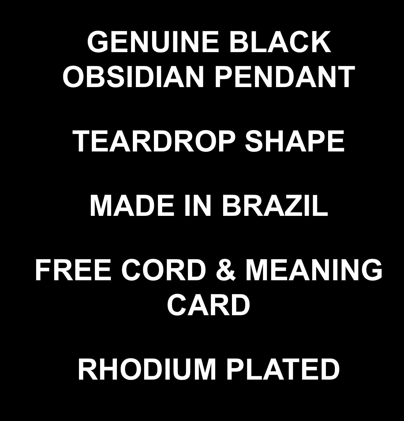 Crystal Necklaces ✨ Obsidian 🖤
