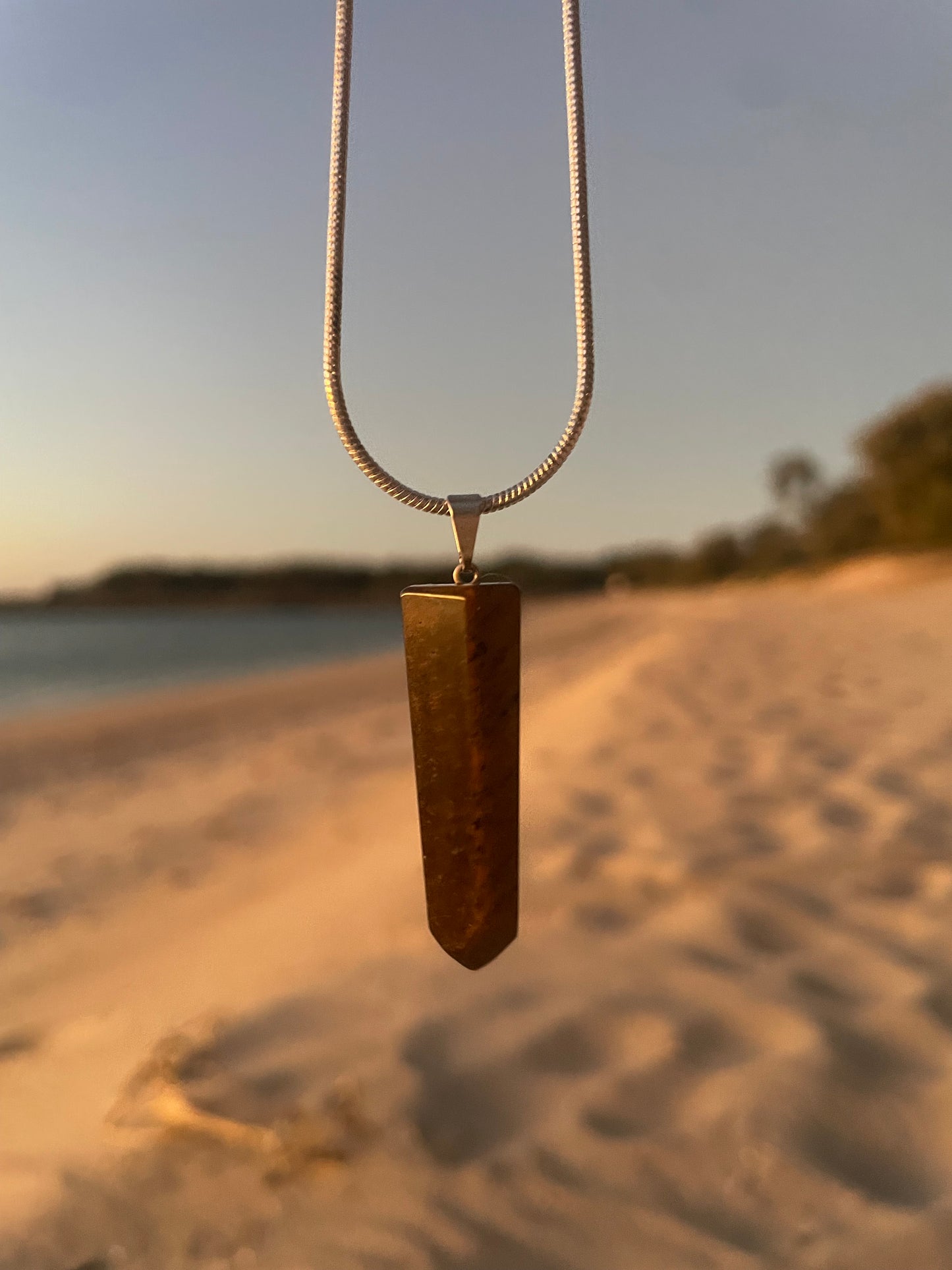 Crystal Necklace ✨ Tigers Eye 🇧🇷