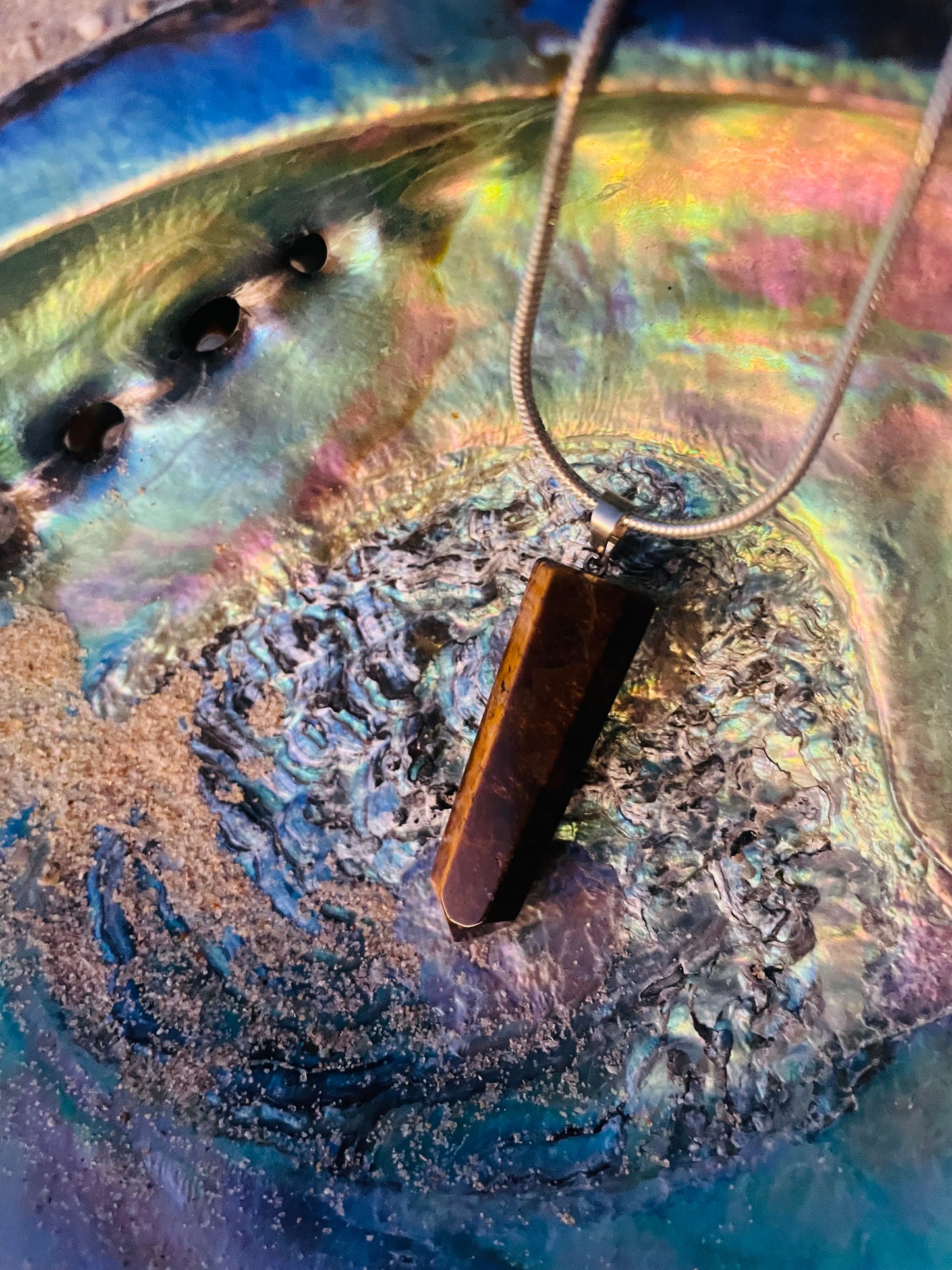 Crystal Necklace ✨ Tigers Eye 🇧🇷