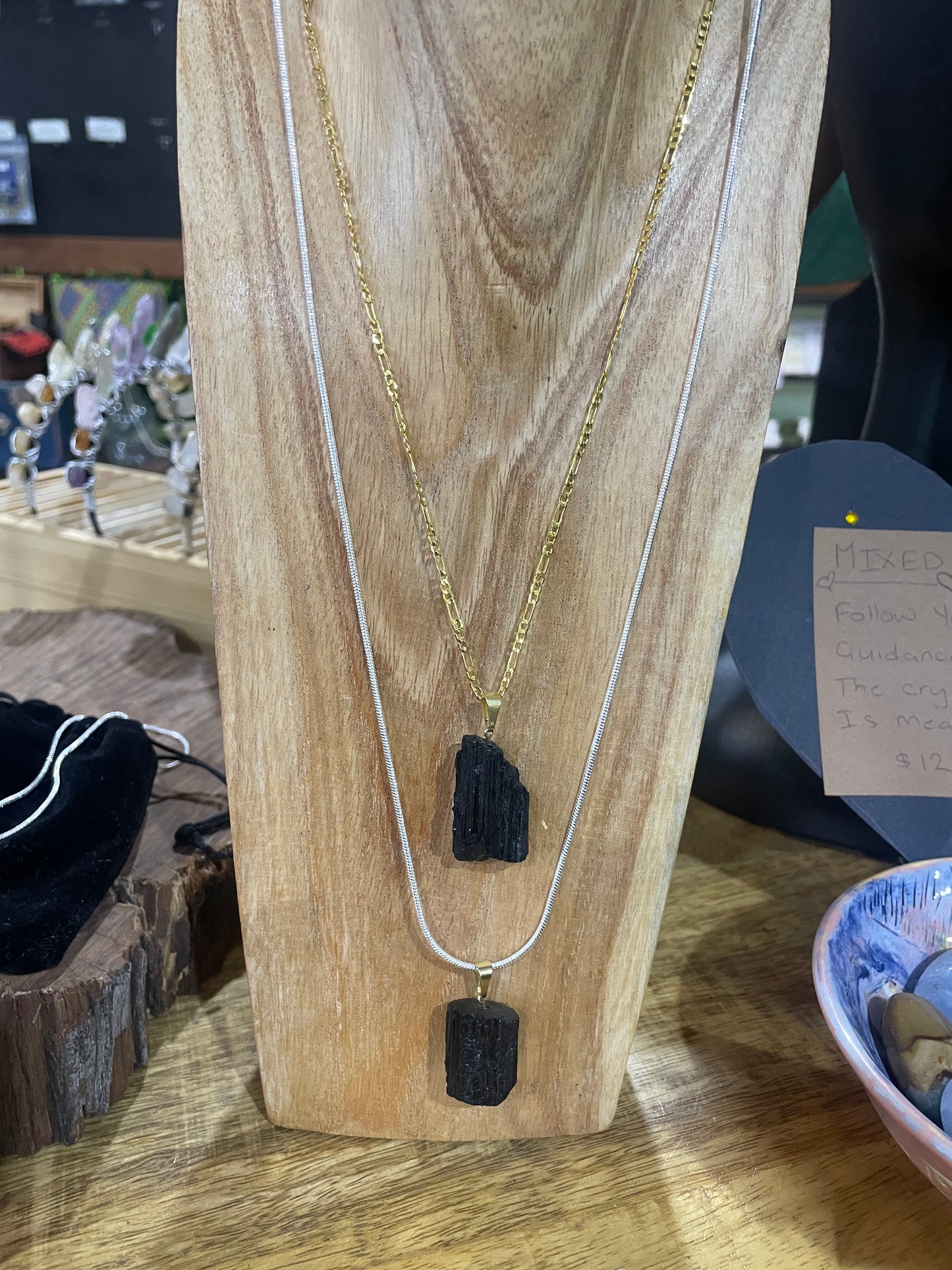 Crystal Necklace ✨ Black Tourmaline 🇧🇷