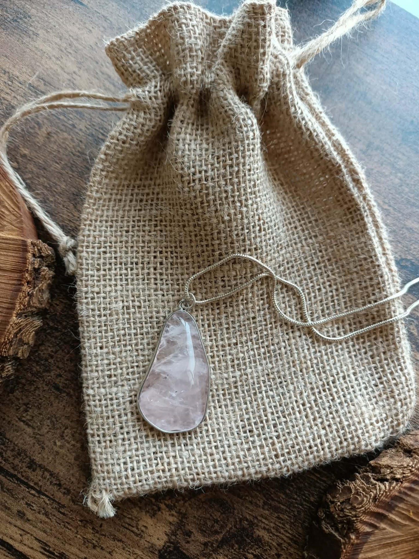 Crystal Necklace ✨ Rose Quartz